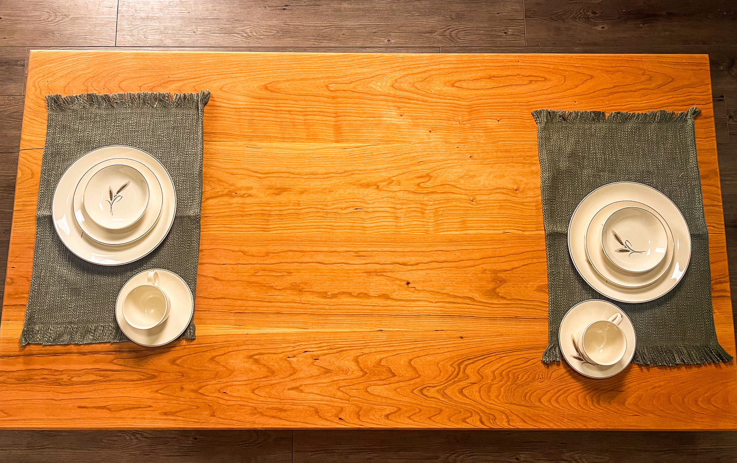 Cherry Japanese low dining floor table