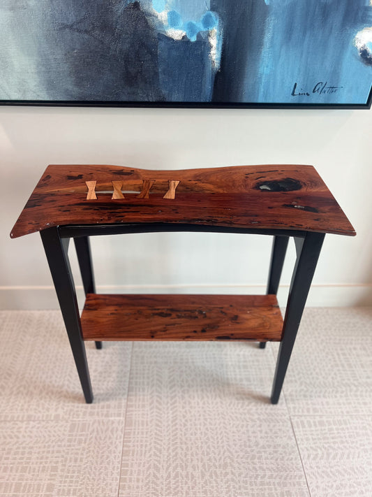 Mahogany wood console table