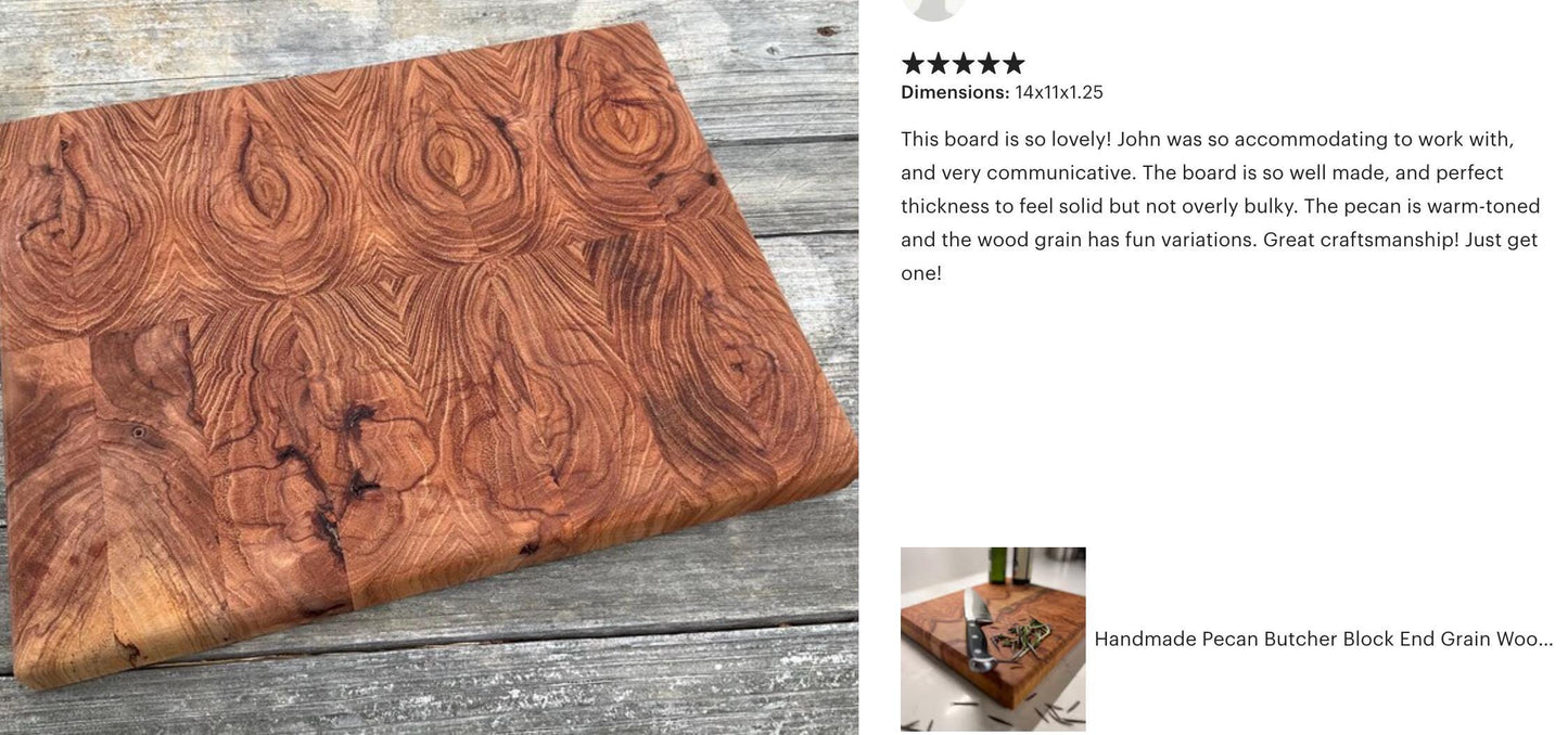End Grain Butcher Block Cutting Board