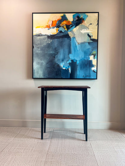 Mahogany wood console table