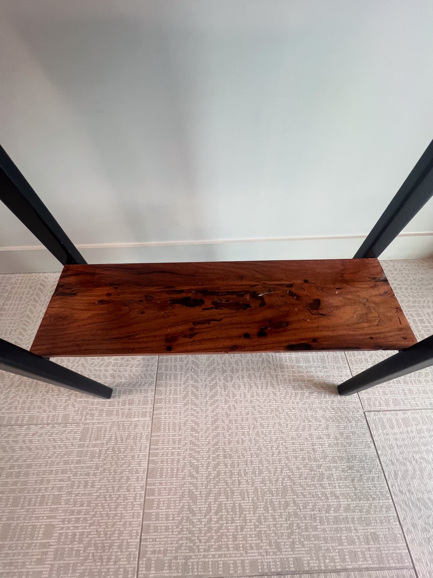 Mahogany wood console table