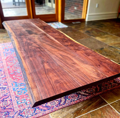 Walnut Japanese low dining floor table